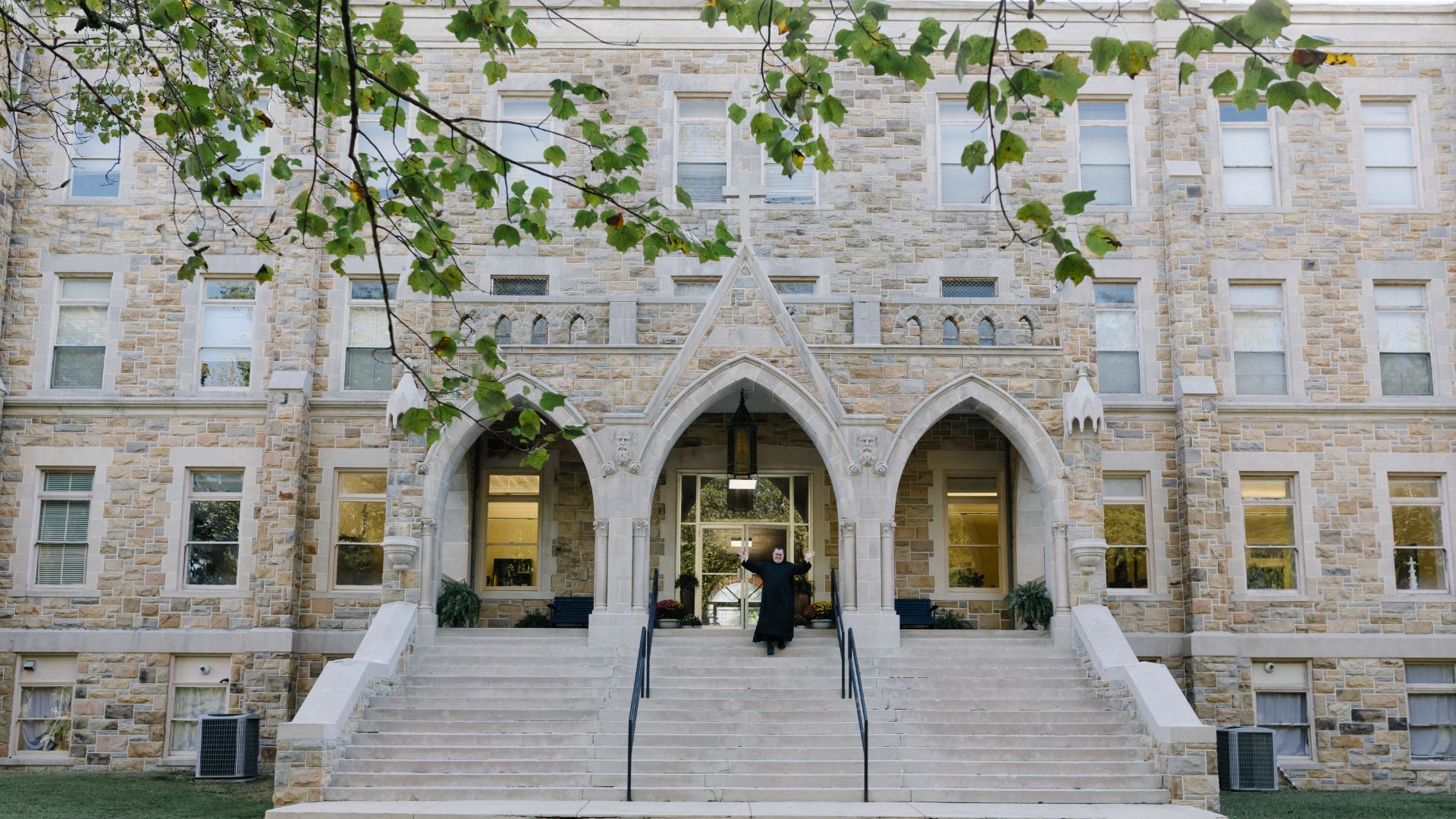 Best boarding schools in the US. St Bernard Prep's main administration building.