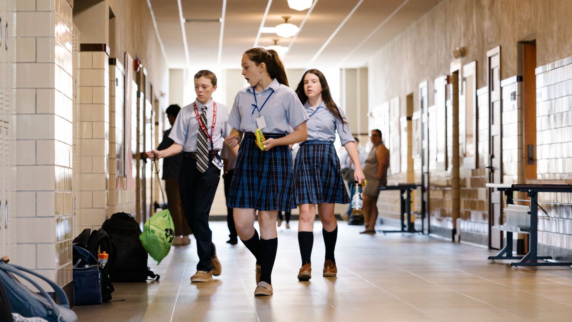 Best Boarding Schools in the US. Middle school students at St Bernard Prep School.