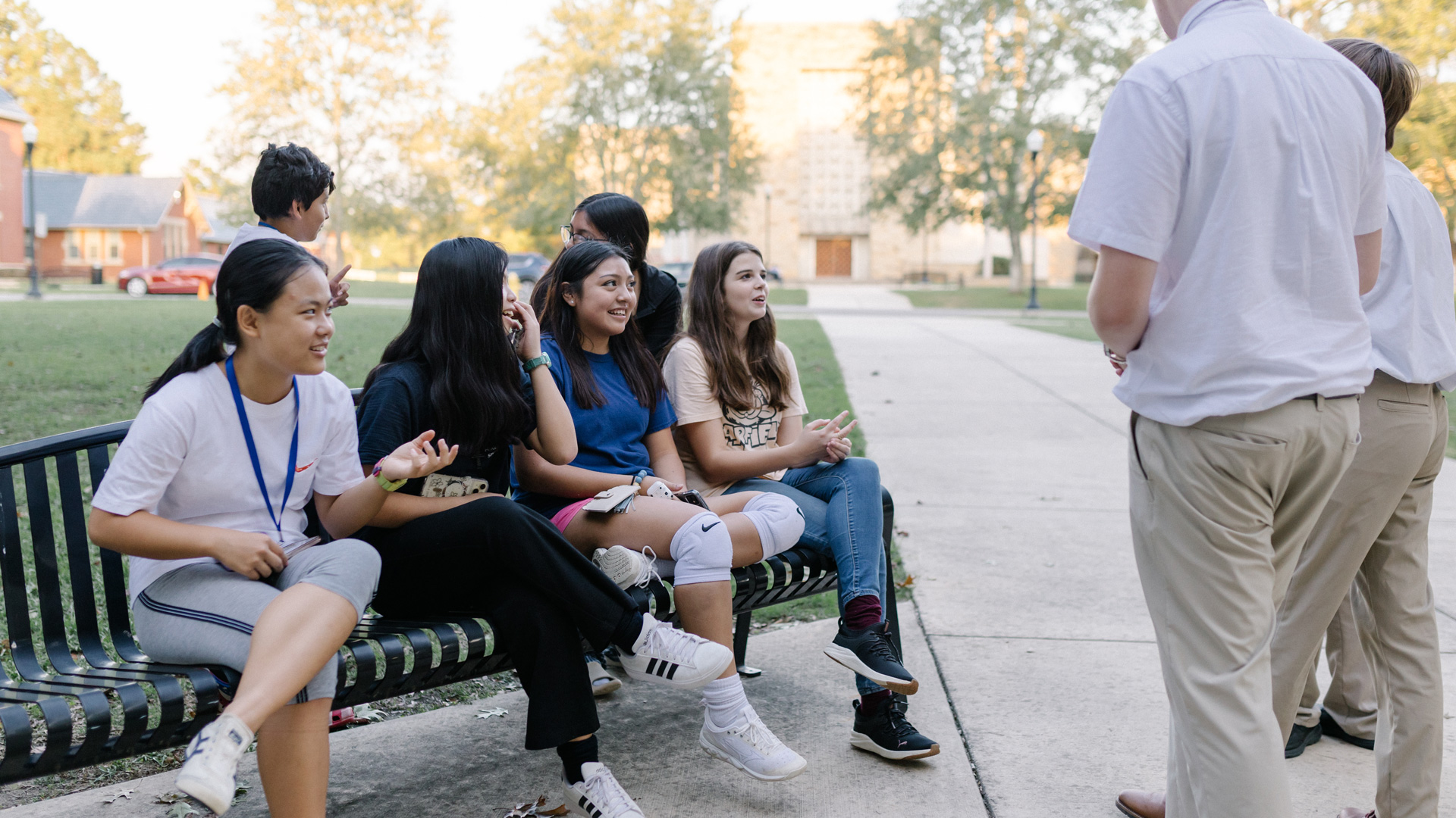 Best Boarding Schools in the US. Students outdoors at St Bernard Prep School.