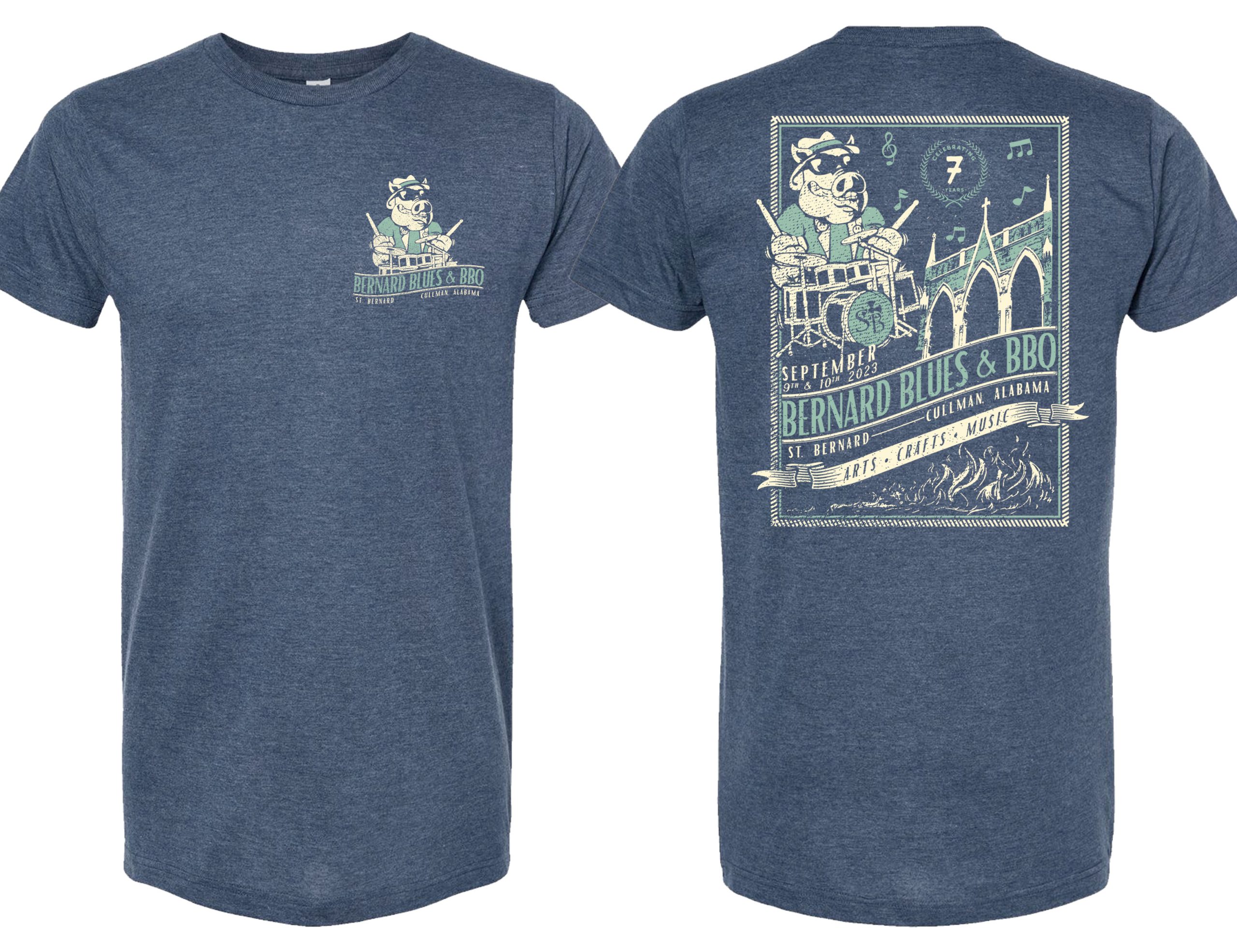 Bernard Blues & BBQ T-shirts - St. Bernard Preparatory School